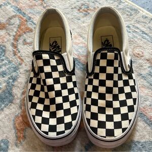 Black and White Checkered Slip-On Vans